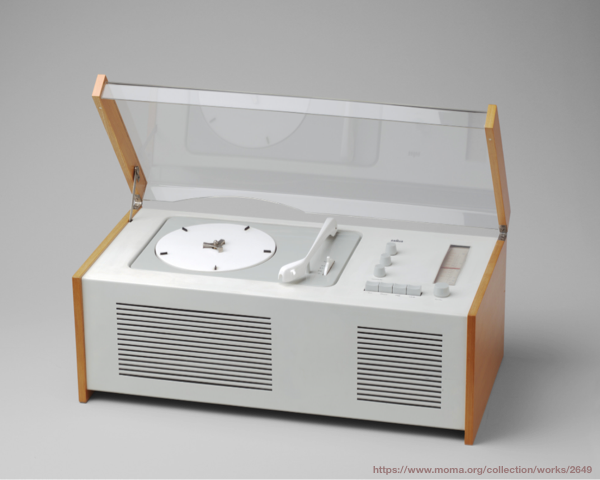 Dieter Rams, Hans Gugelot. Radio-Phonograph (model SK 4/10). 1956